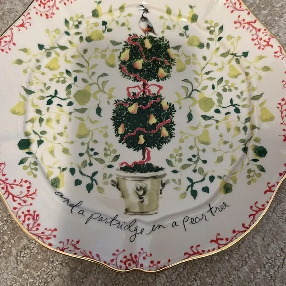 Anthropologie Holiday Dessert Plates - Picture 3 of 5